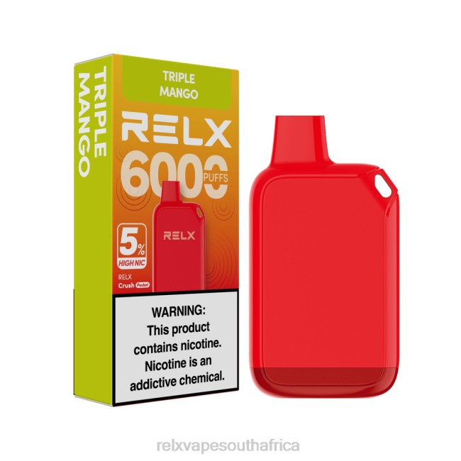 RELX South Africa - RELX Crush Pocket 6000 5% High Nic Triple Mango 42N226