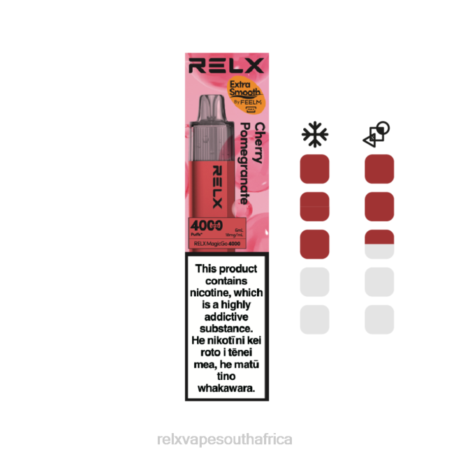 RELX South Africa - RELX MagicGo 4000 Disposable Vape Cherry Pomegranate 42N28