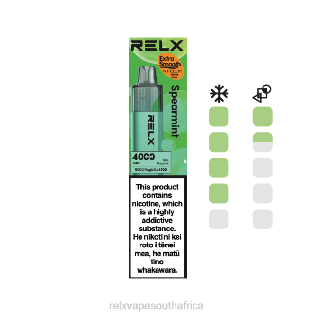 RELX Vape Disposable - RELX MagicGo 4000 Disposable Vape Spearmint 42N23