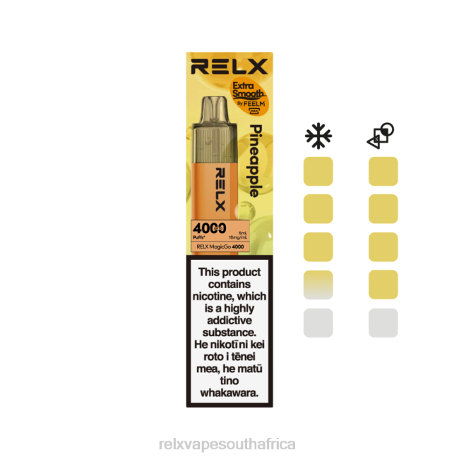 RELX Vape South Africa - RELX MagicGo 4000 Disposable Vape Pineapple 42N21