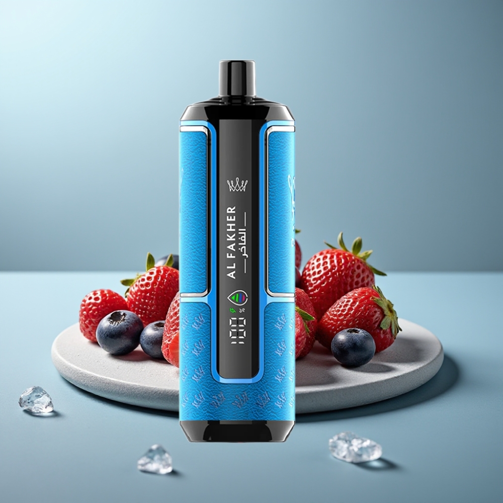 Al Fakher Crown Bar 15K Hypermax 22ml Berry Ice Disposable Vape Kit