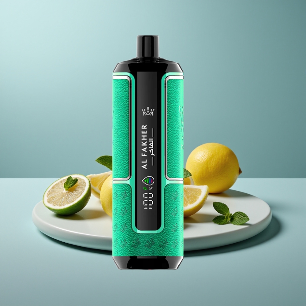 Al Fakher Crown Bar 15K Hypermax 22ml Lemon Mint Disposable Vape Kit