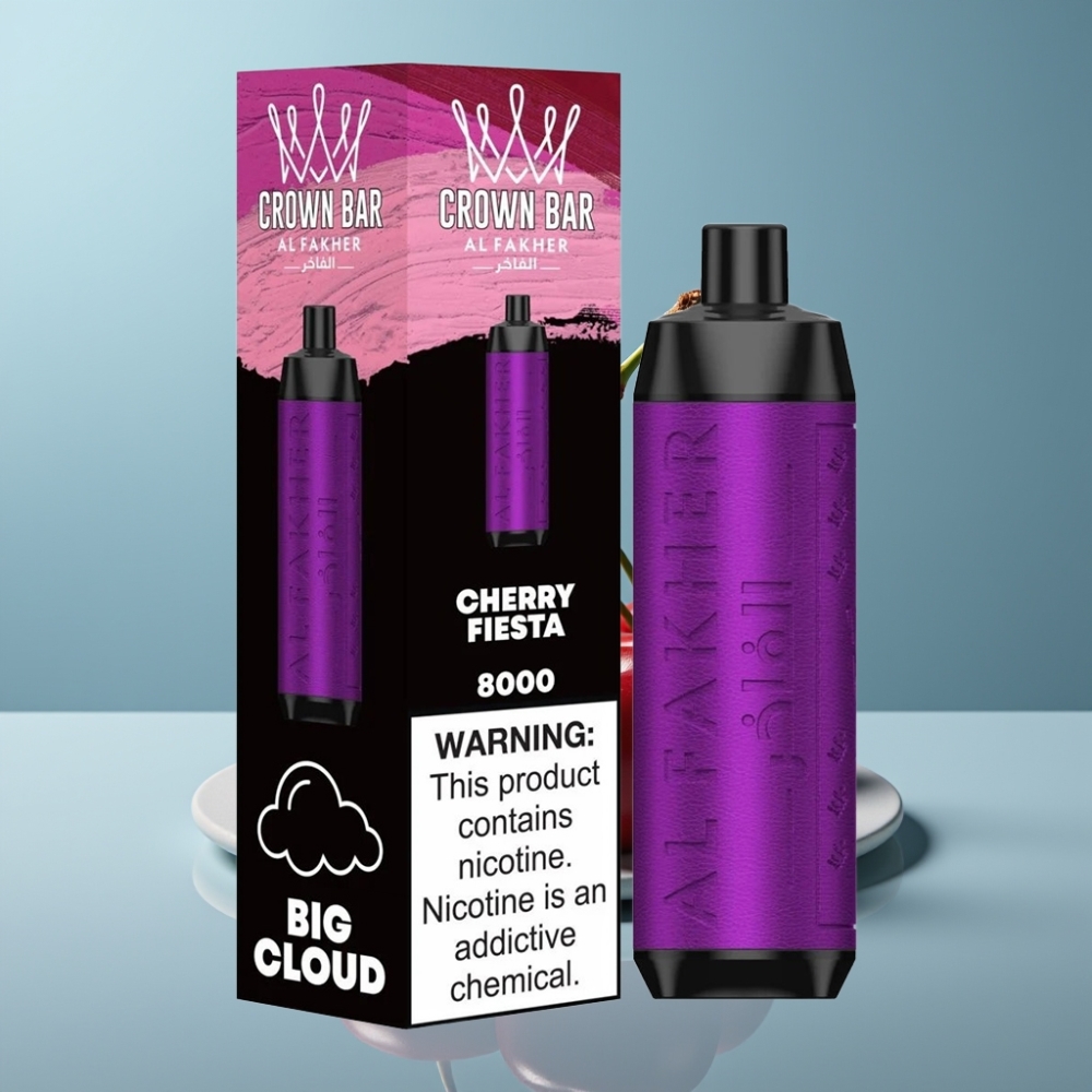 Al Fakher Crown Bar 8000 18ml Cherry Fiesta Disposable Vape