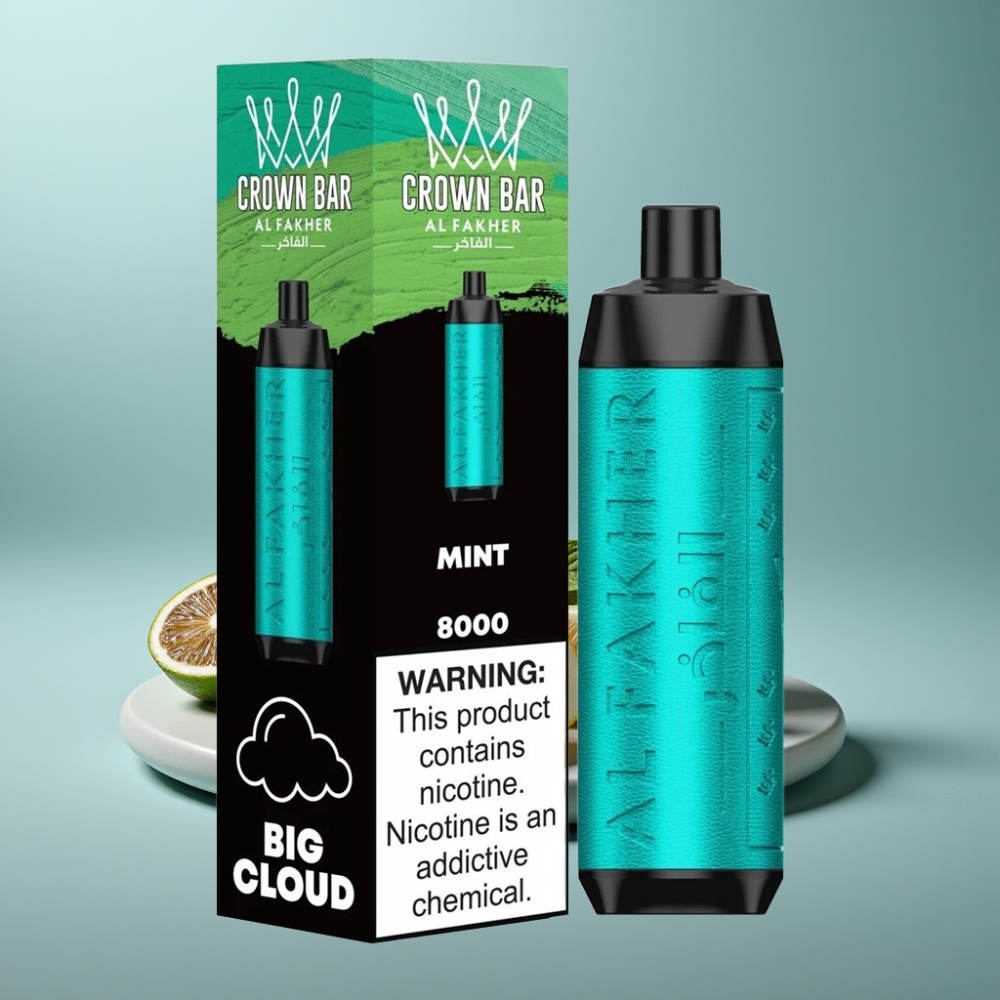 Al Fakher Crown Bar 8000 18ml Mint Disposable Vape