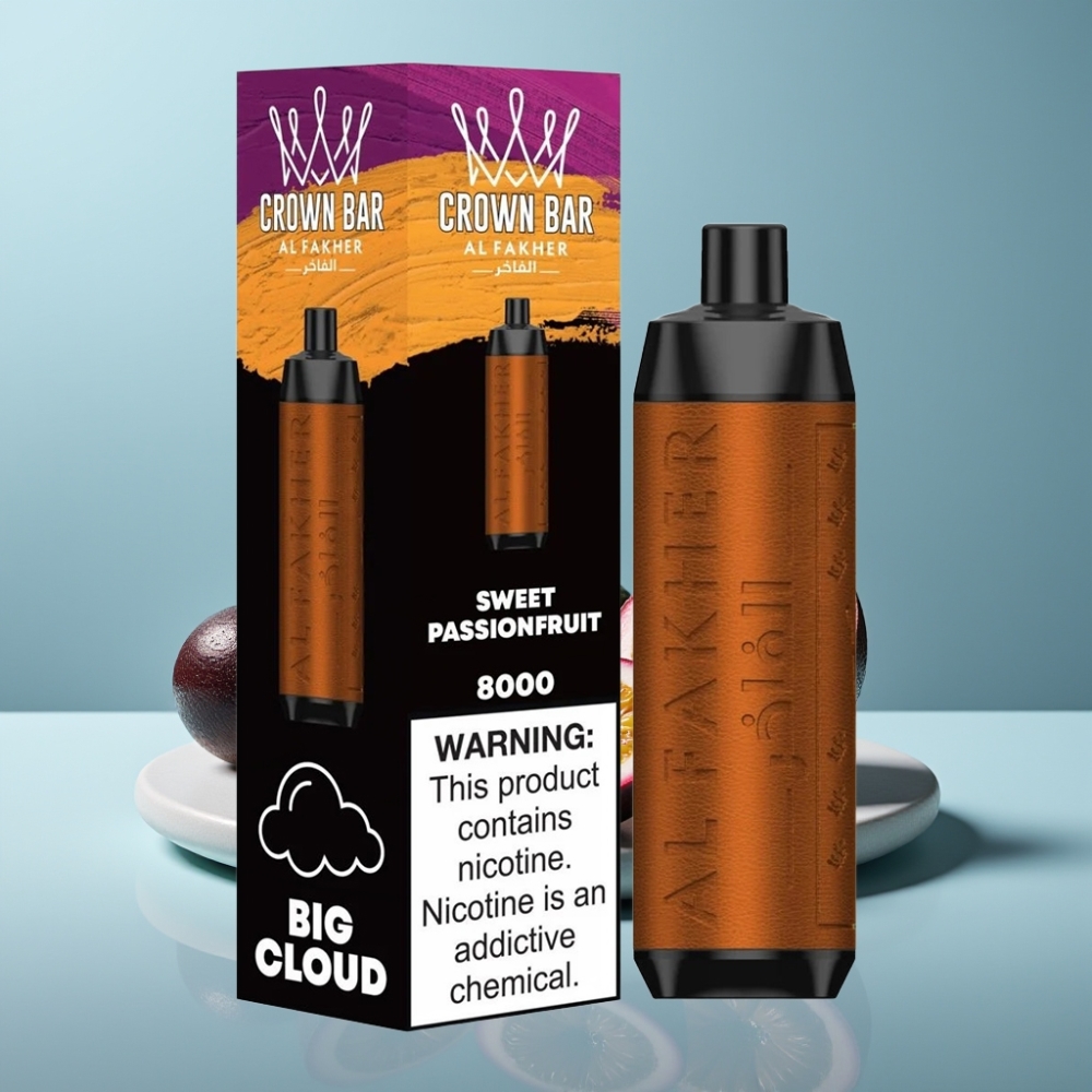 Al Fakher Crown Bar 8000 USB-C Sweet Passionfruit