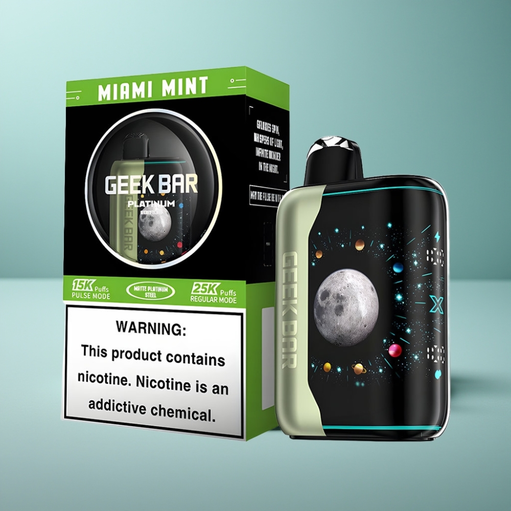 GEEK BAR Platinum 25000 Puffs Miami Mint Dual Mesh Coil