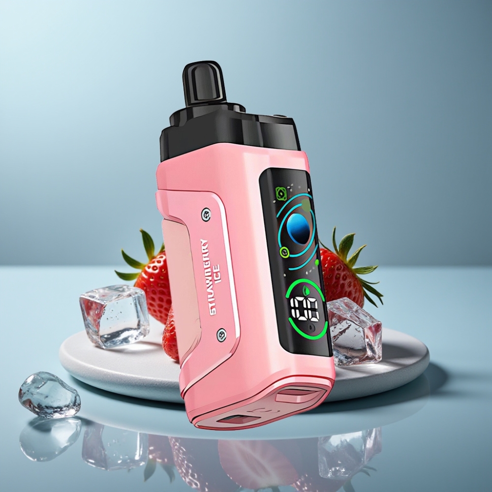 Razz Bar 45000 Puffs Adjustable Airflow Strawberry Ice