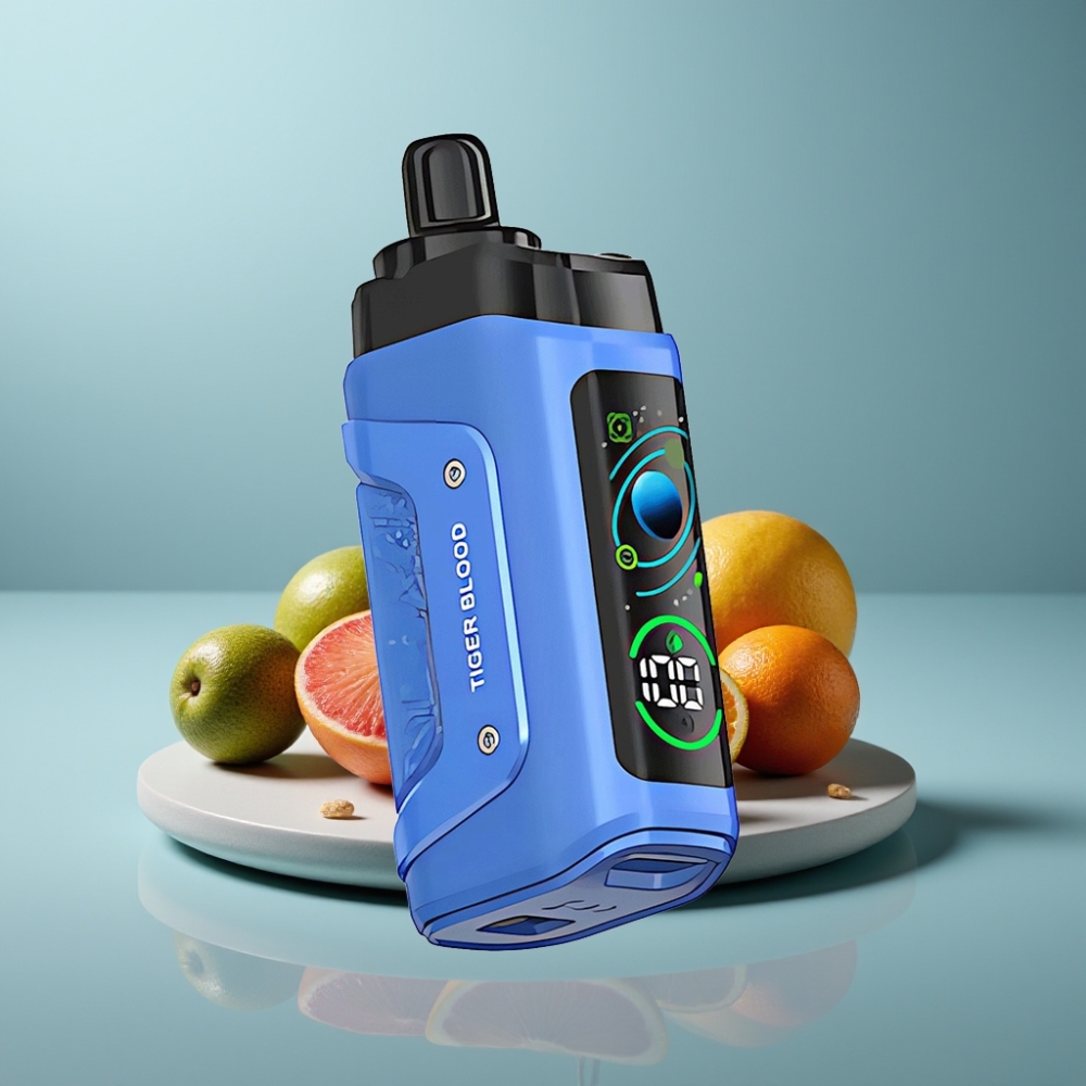 Razz Bar 45000 Puffs Adjustable Airflow Tiger Blood
