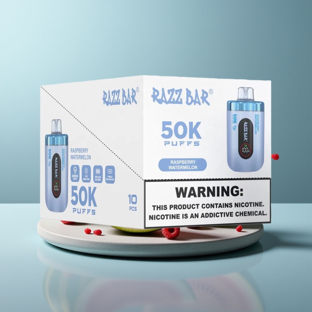 Razz Bar 50K Puffs 1.0 Ohm Raspberry Watermelon