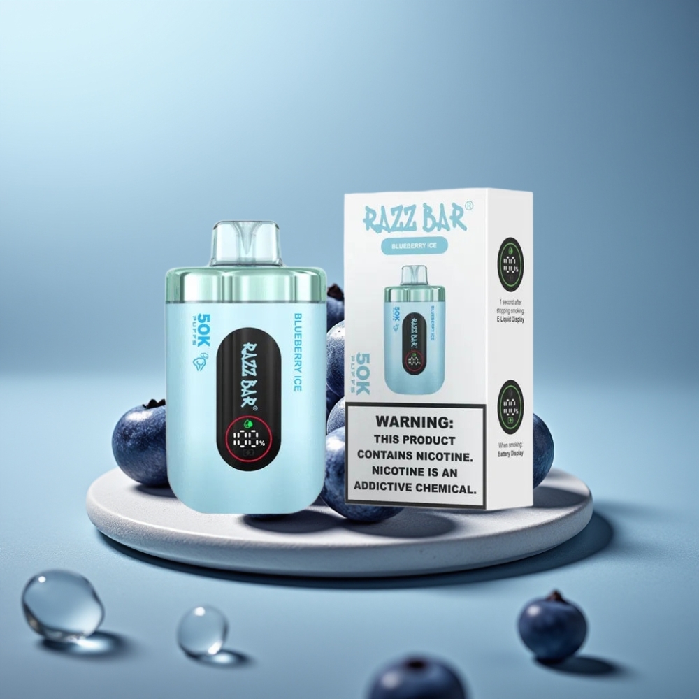 Razz Bar 50K Puffs 650Mah Blueberry Ice
