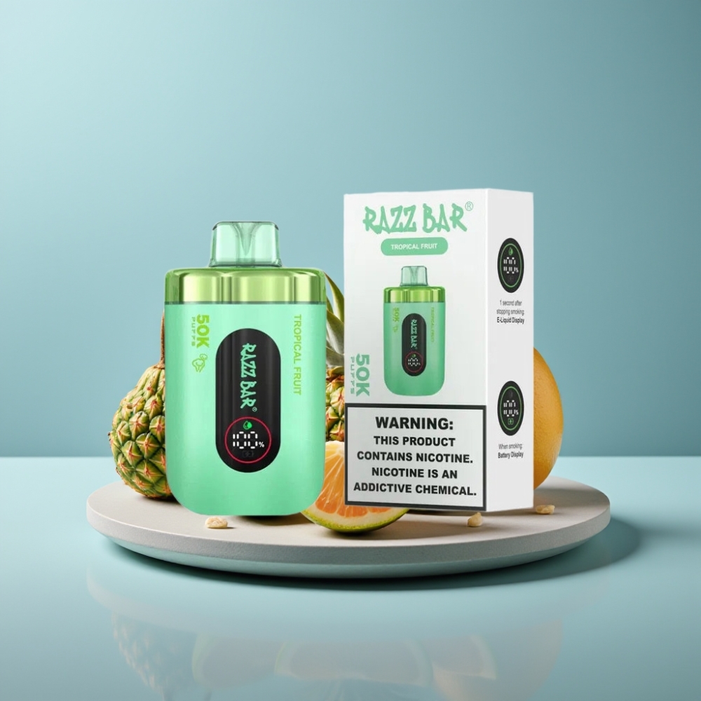 Razz Bar 50K Puffs 650mAh Disposable Vape Tropical Fruit
