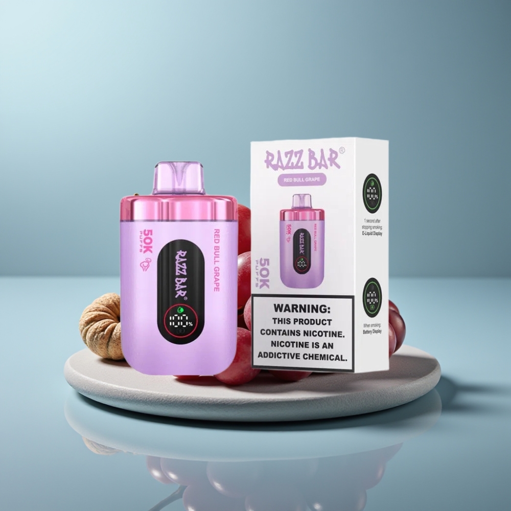 Razz Bar 50K Puffs 650mAh Red Bull Grape