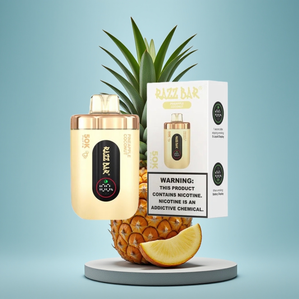 Razz Bar 50K Puffs Mesh Coil Pineapple Coconut