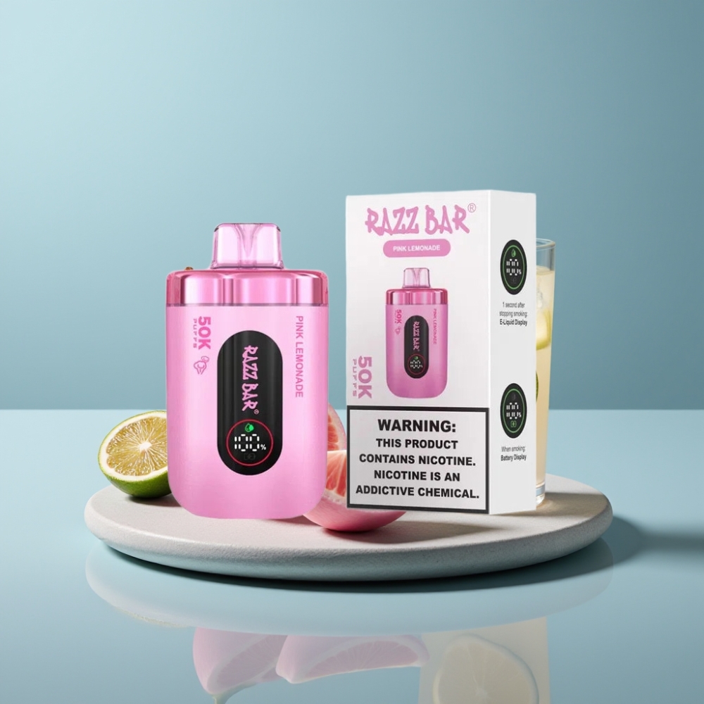 Razz Bar 50K Puffs Pink Lemonade 650 Mah