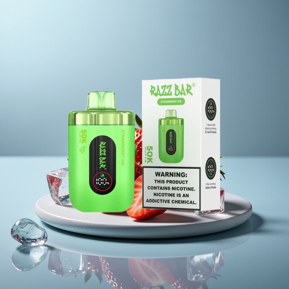 Razz Bar 50K Puffs Type-C Strawberry Ice