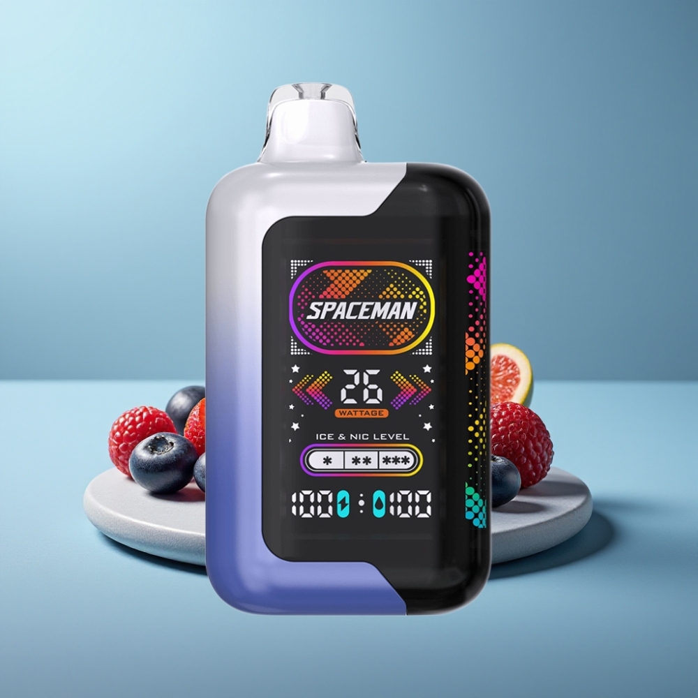 SMOK Spaceman SP40000 20ml Zero Nicotine Blue Razz Ice Disposable