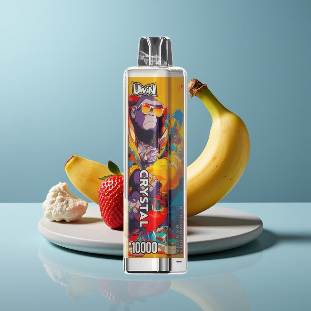 UWIN Crystal 10000 Puffs 18ml Strawberry Banana