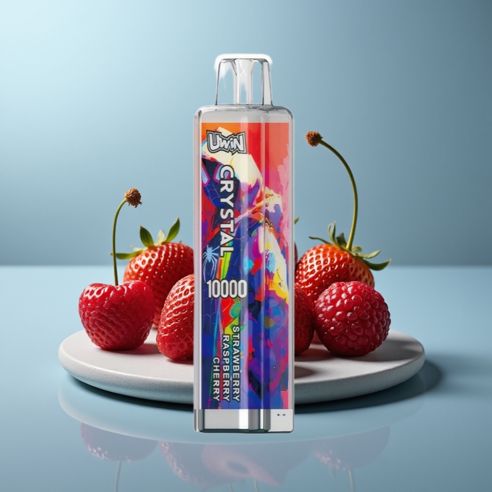 UWIN Crystal 10000 Puffs 18ml Strawberry Raspberry Cherry