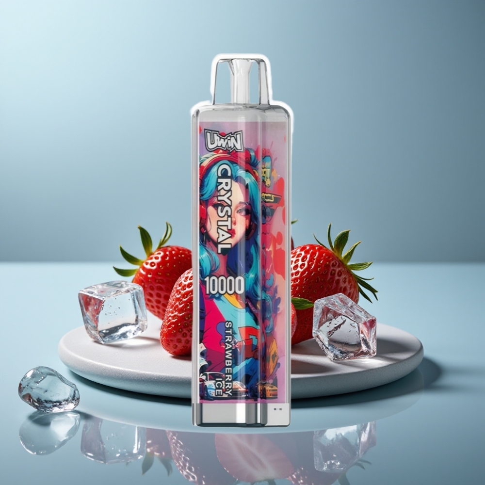 UWIN Crystal 10000 Puffs Strawberry Ice 18ml RGB