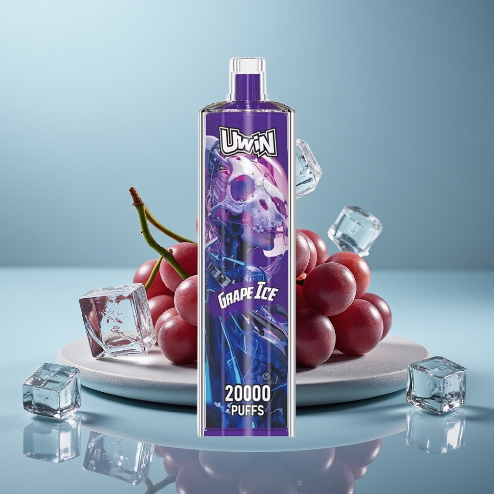 Uwin Shisha Hookah Crystal 20000 Puffs 22ml Grape Ice