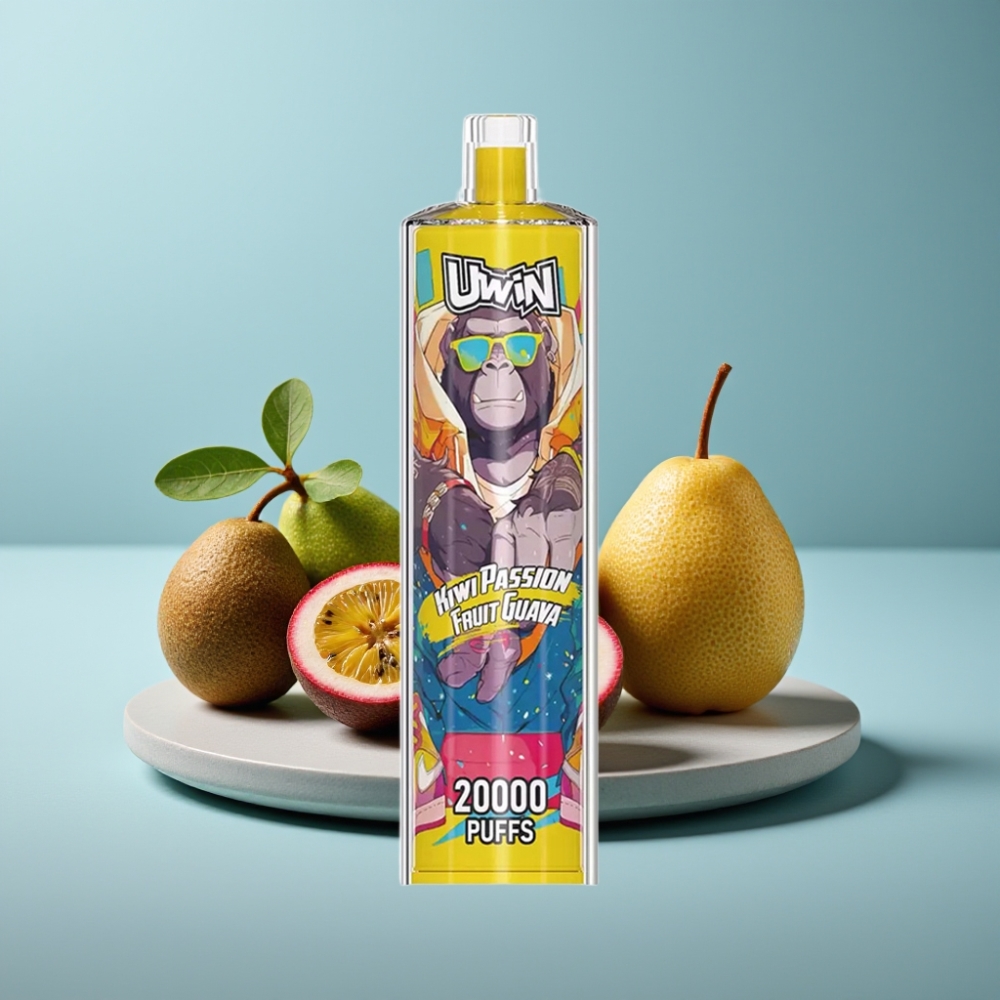 Uwin Shisha Hookah Crystal 20000 Puffs 22ml Kiwi Passion Fruit Guava