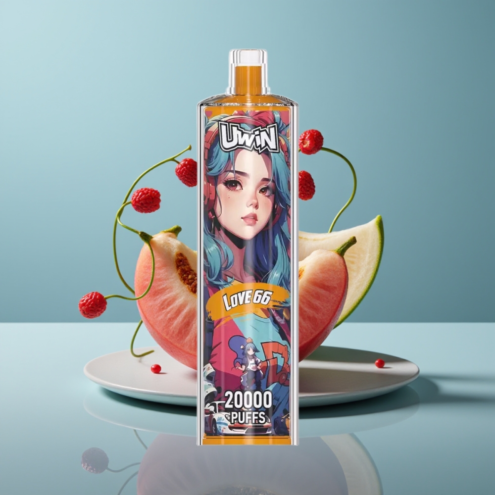 Uwin Shisha Hookah Crystal 20000 Puffs 22ml Love 66
