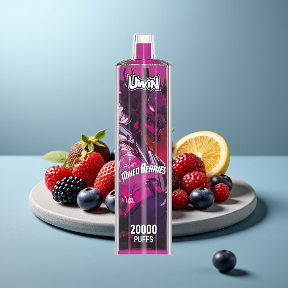 Uwin Shisha Hookah Crystal 20000 Puffs 22ml Mixed Berries