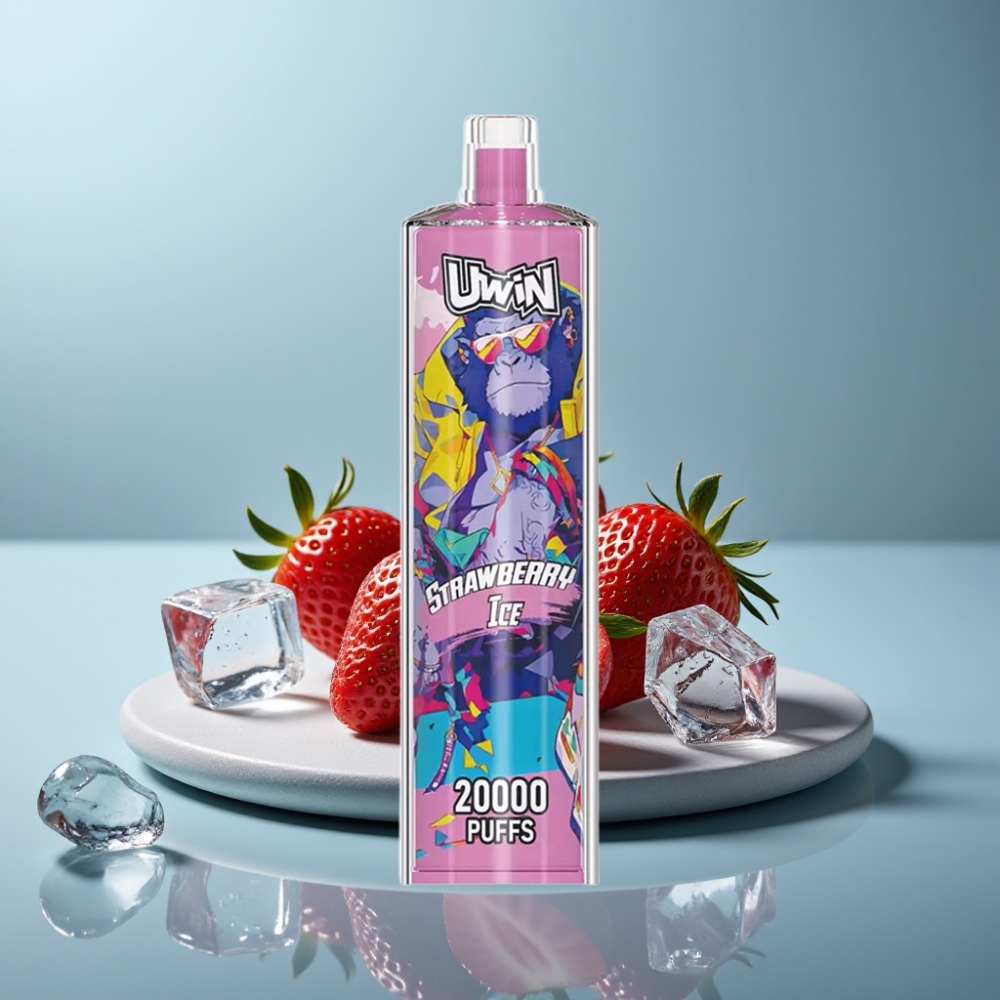 Uwin Shisha Hookah Crystal 20000 Puffs 22ml Strawberry Ice