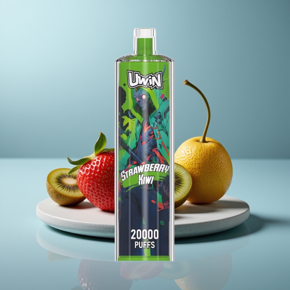 Uwin Shisha Hookah Crystal 20000 Puffs 22ml Strawberry Kiwi