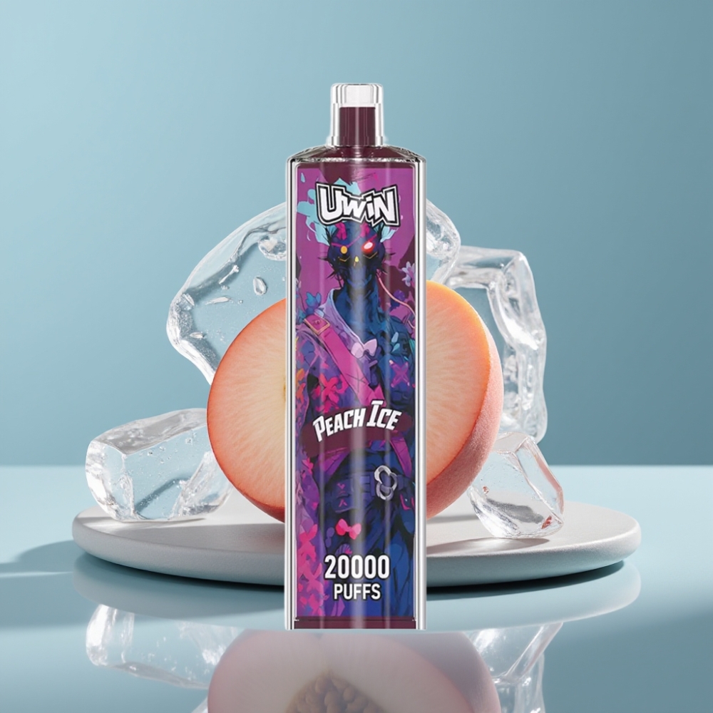 Uwin Shisha Hookah Crystal 20000 Puffs Peach Ice Mesh Coil