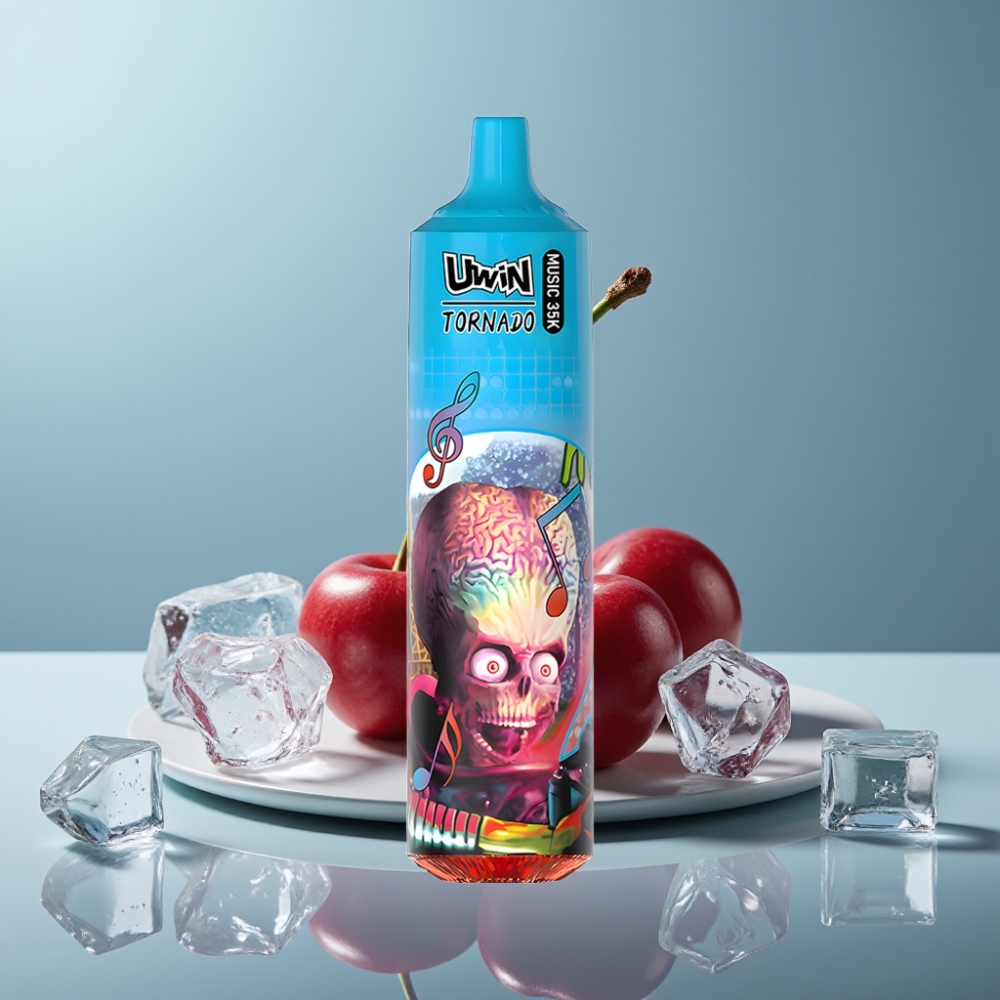 Uwin Tornado 35K Music Cherry Ice Mesh Coil Disposable Vape