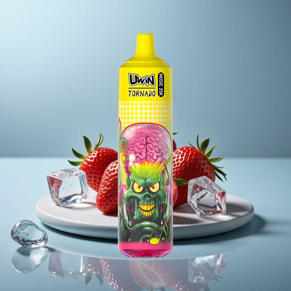 Uwin Tornado 35K Music Strawberry Ice 600mAh Disposable Vape