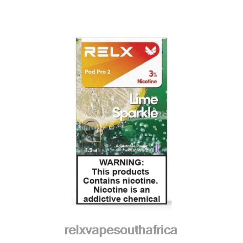 RELX Pod Pro 2 - 3 Pods - RELX South Africa Lime Sparkle Sprite XZJDL96