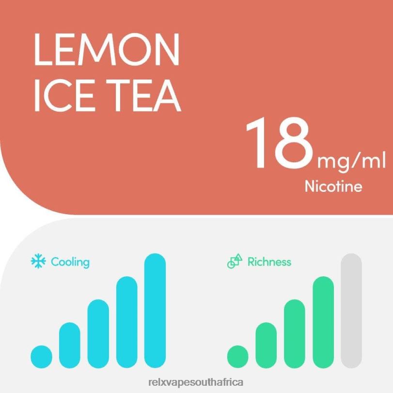 RELX Pod Pro - 2 Pods - RELX Vape Flavours Lemon Ice Tea XZJDL12