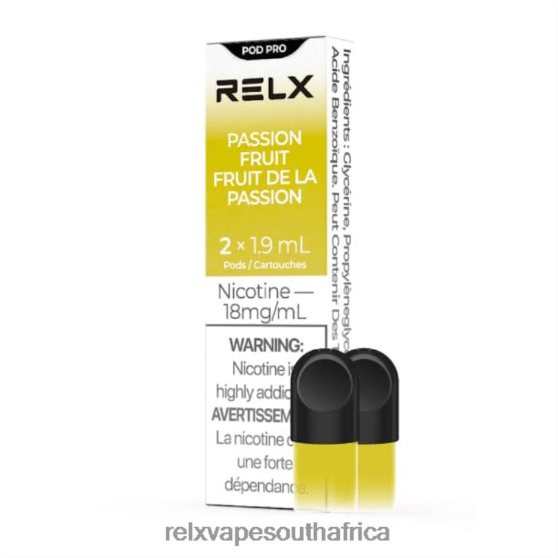 RELX Pod Pro - 2 Pods - RELX Vape Flavours Passion Fruit XZJDL2