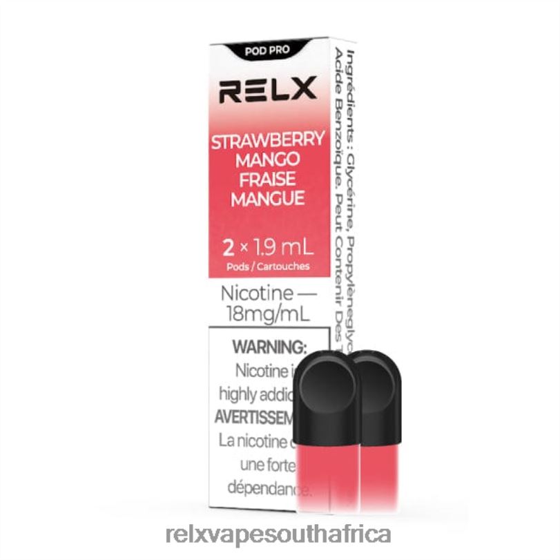 RELX Pod Pro - 2 Pods - RELX Vape Review Strawberry Mango XZJDL3